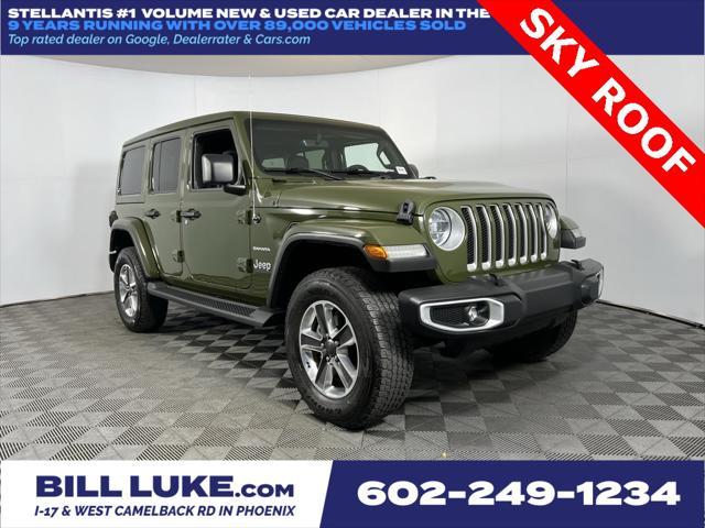 used 2021 Jeep Wrangler Unlimited car, priced at $36,573