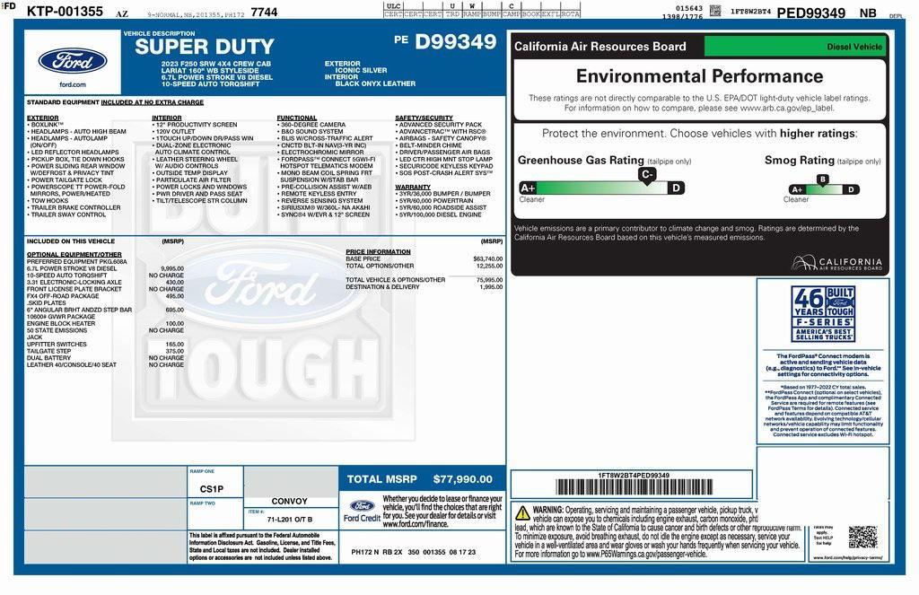 used 2023 Ford F-250 car, priced at $70,573