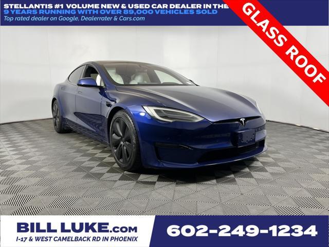 used 2021 Tesla Model S car, priced at $54,473