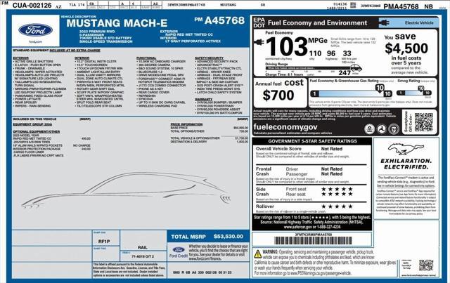 used 2023 Ford Mustang Mach-E car, priced at $30,573