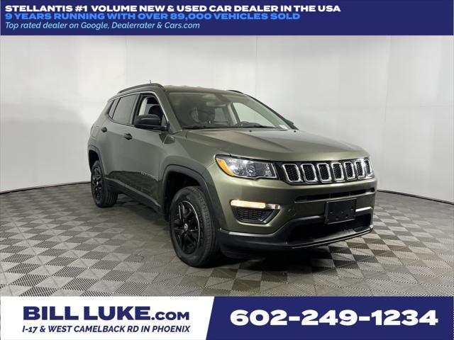 used 2021 Jeep Compass car, priced at $17,473