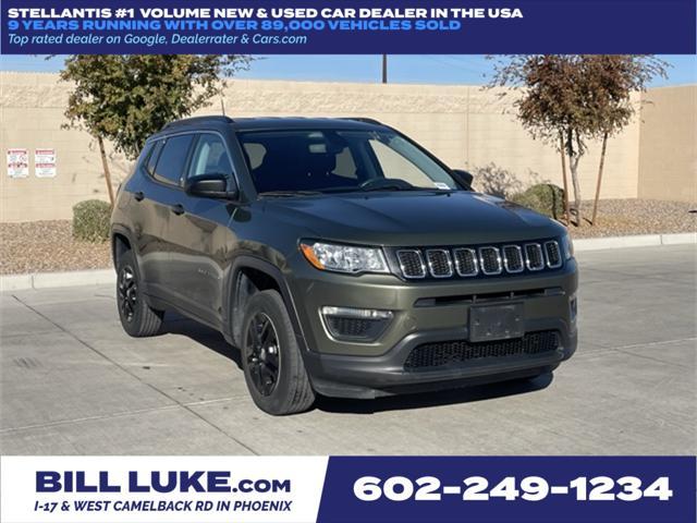 used 2021 Jeep Compass car, priced at $17,473