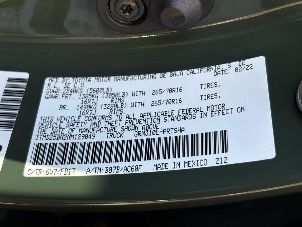 used 2022 Toyota Tacoma car, priced at $42,973