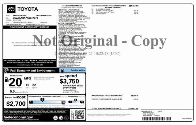 used 2024 Toyota Sequoia car, priced at $72,973