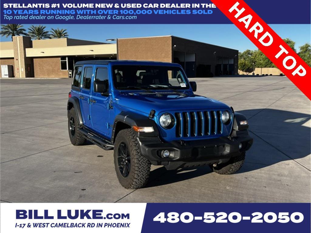 used 2022 Jeep Wrangler Unlimited car, priced at $30,273