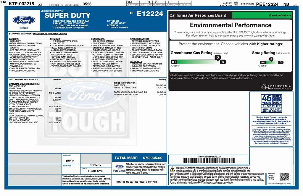 used 2023 Ford F-250 car, priced at $65,573