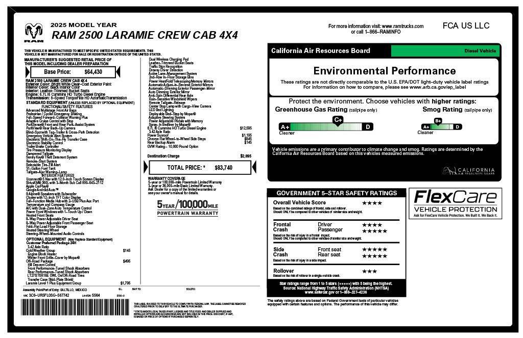 used 2025 Ram 2500 car, priced at $63,975