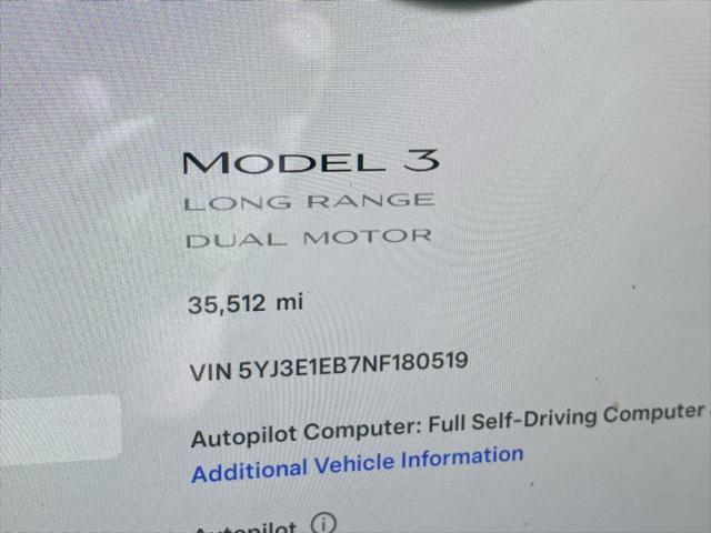 used 2022 Tesla Model 3 car, priced at $27,173