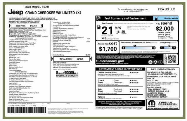 used 2022 Jeep Grand Cherokee car, priced at $31,573