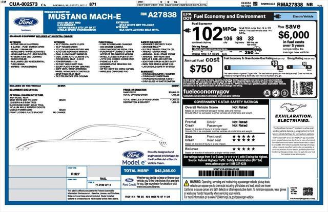 used 2024 Ford Mustang Mach-E car, priced at $32,673