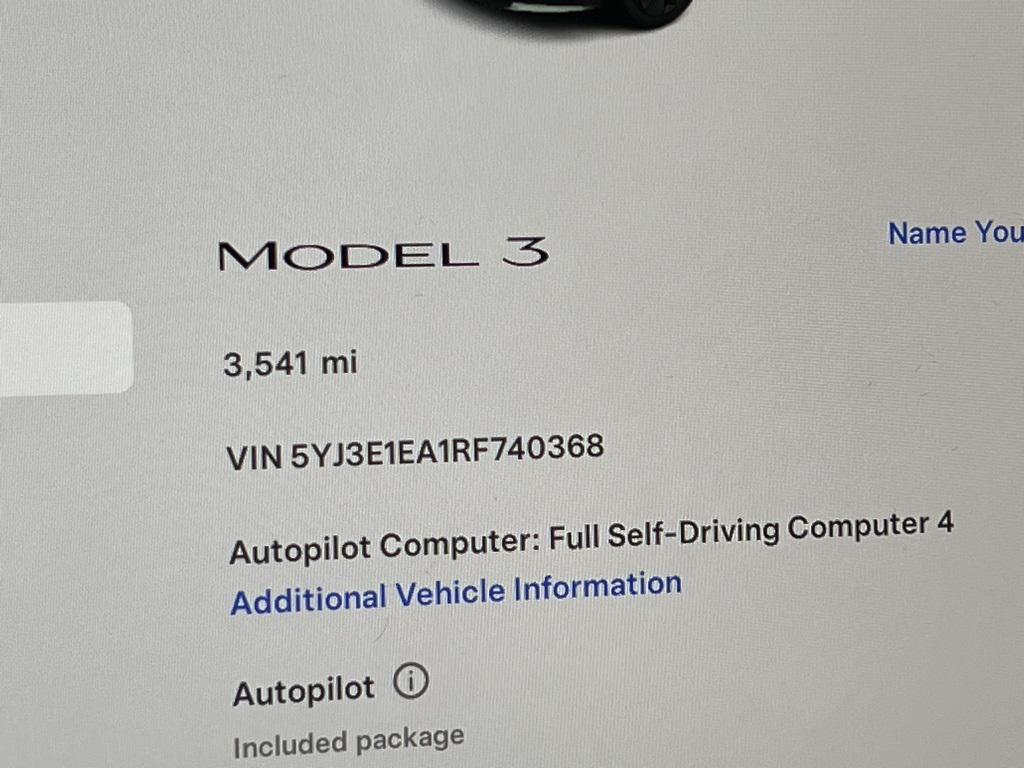 used 2024 Tesla Model 3 car, priced at $33,973