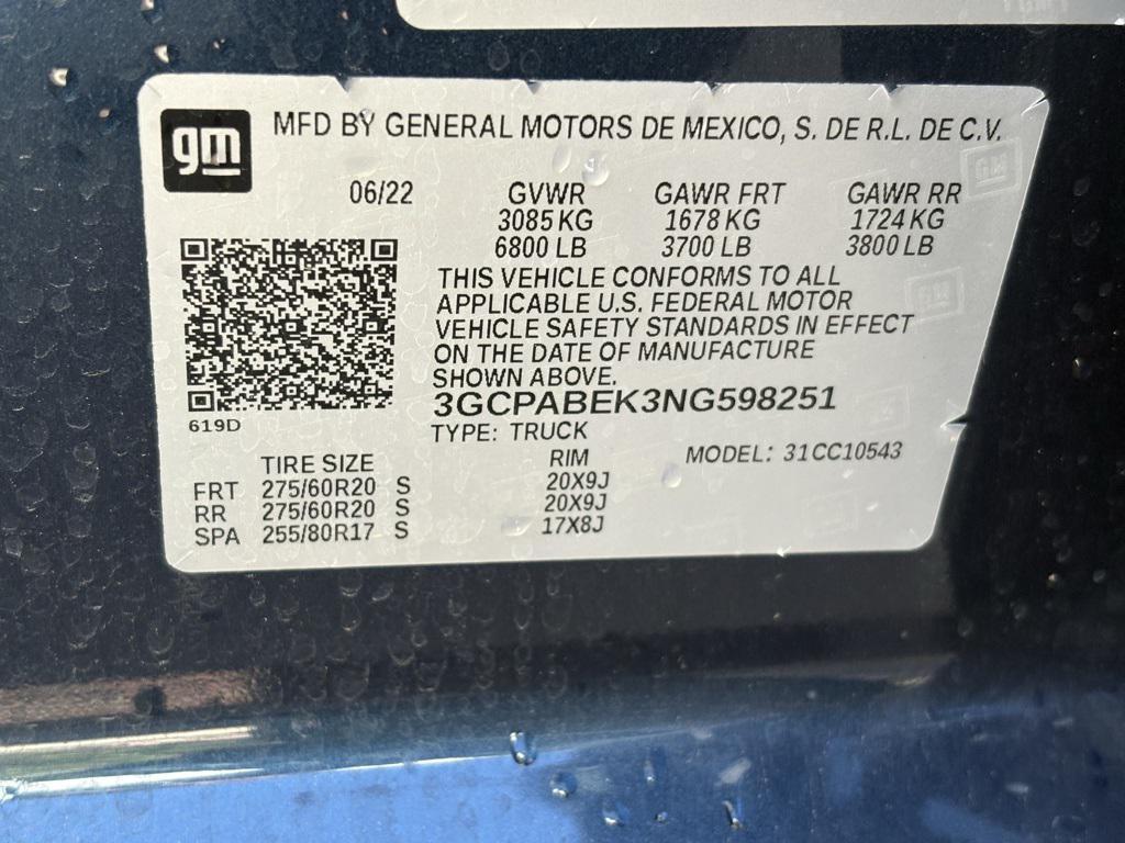 used 2022 Chevrolet Silverado 1500 car, priced at $30,973