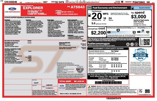 used 2023 Ford Explorer car, priced at $42,973