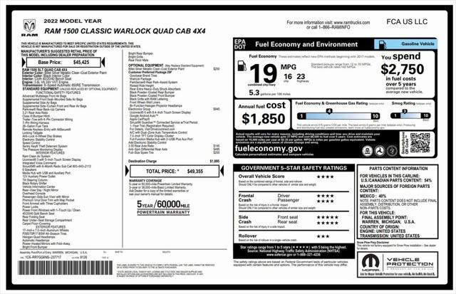 used 2022 Ram 1500 Classic car, priced at $28,473