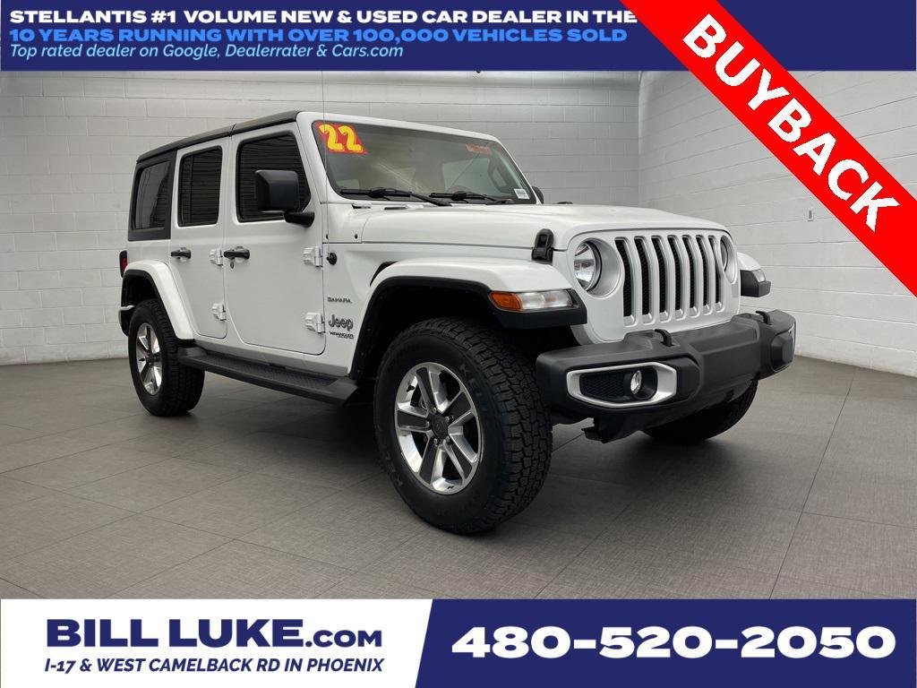 used 2022 Jeep Wrangler Unlimited car, priced at $32,575