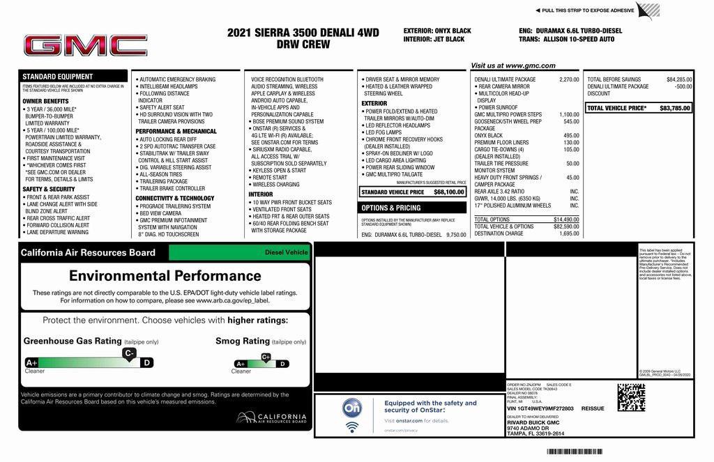 used 2021 GMC Sierra 3500 car, priced at $57,573