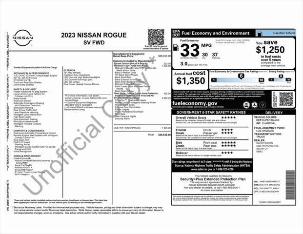 used 2023 Nissan Rogue car, priced at $20,275