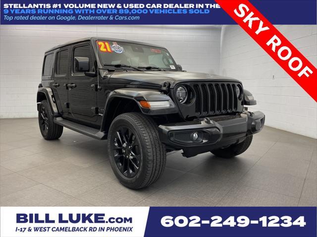 used 2021 Jeep Wrangler Unlimited car, priced at $39,973