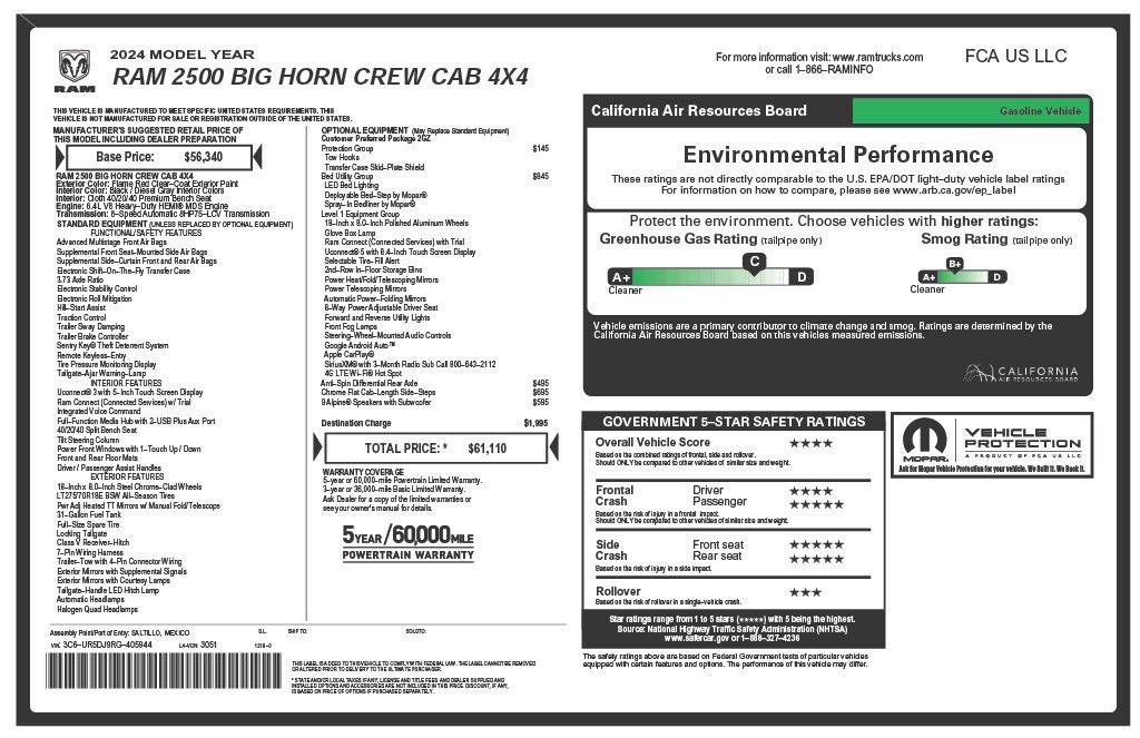 used 2024 Ram 2500 car, priced at $38,273