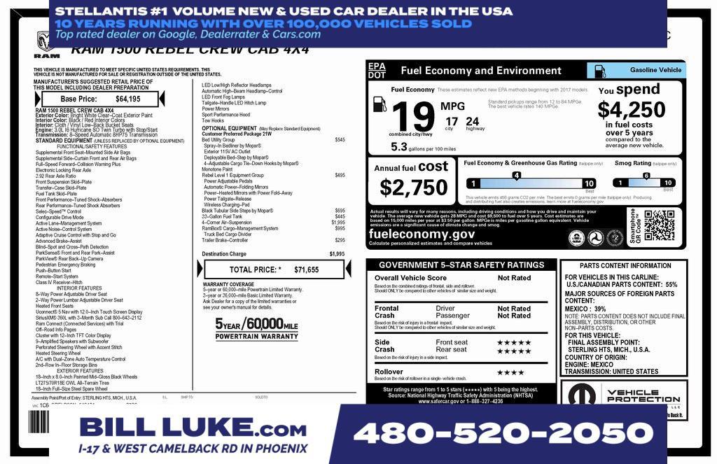 used 2025 Ram 1500 car, priced at $47,575