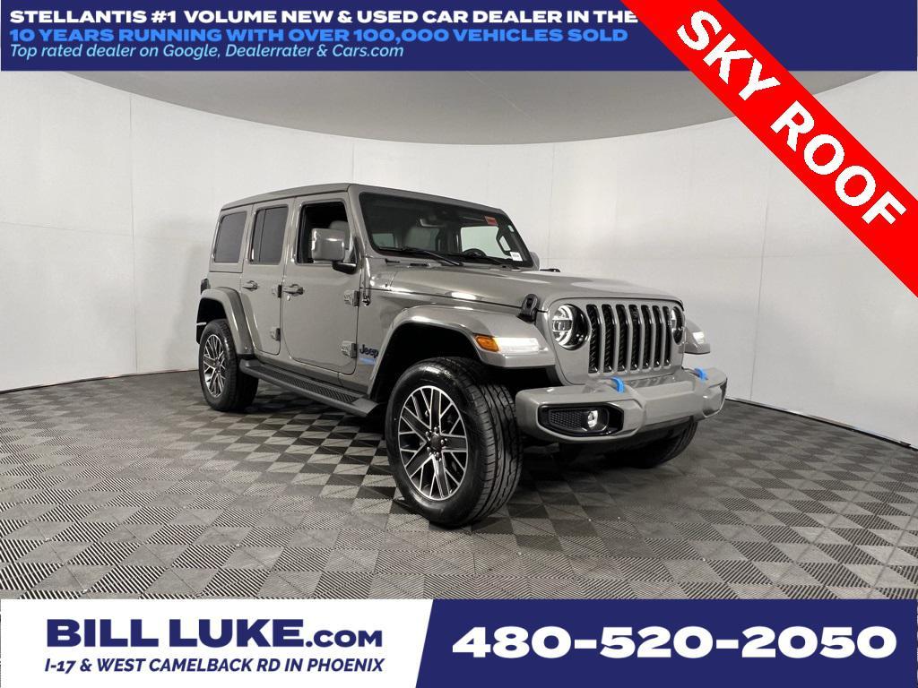 used 2022 Jeep Wrangler Unlimited 4xe car, priced at $34,973