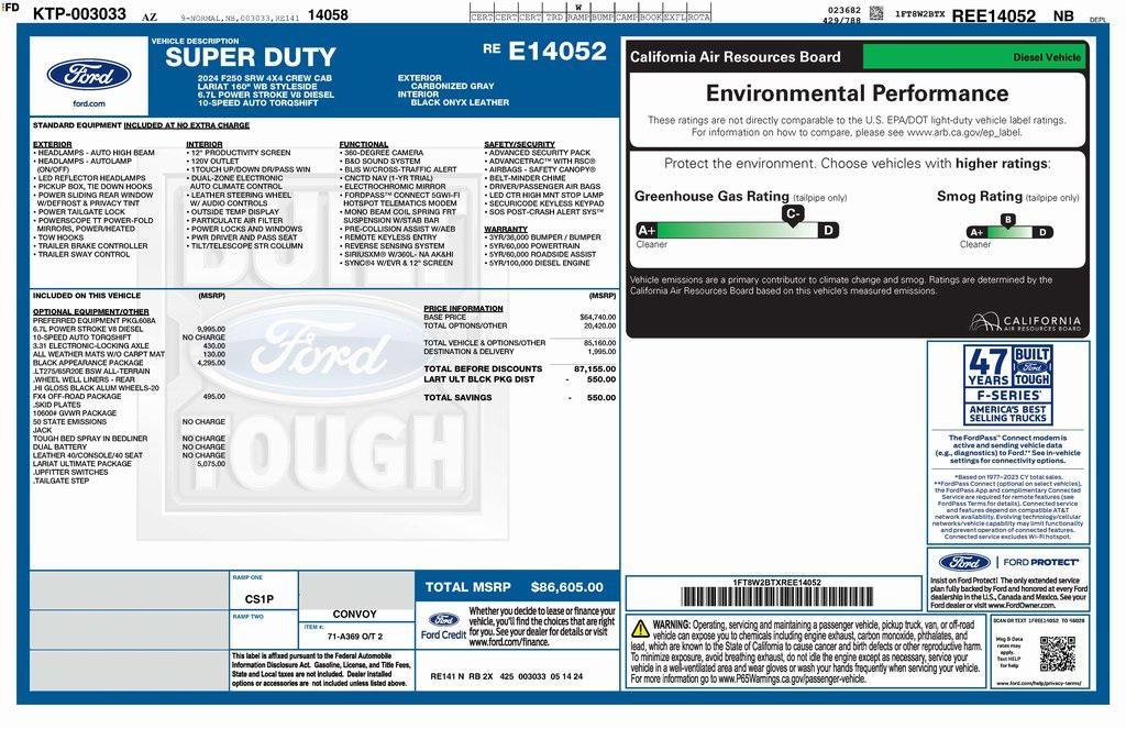 used 2024 Ford F-250 car, priced at $74,573