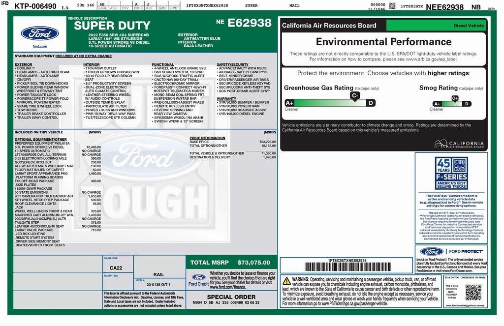 used 2022 Ford F-350 car, priced at $54,973