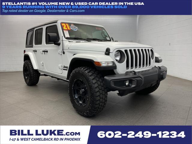 used 2021 Jeep Wrangler Unlimited car, priced at $35,973