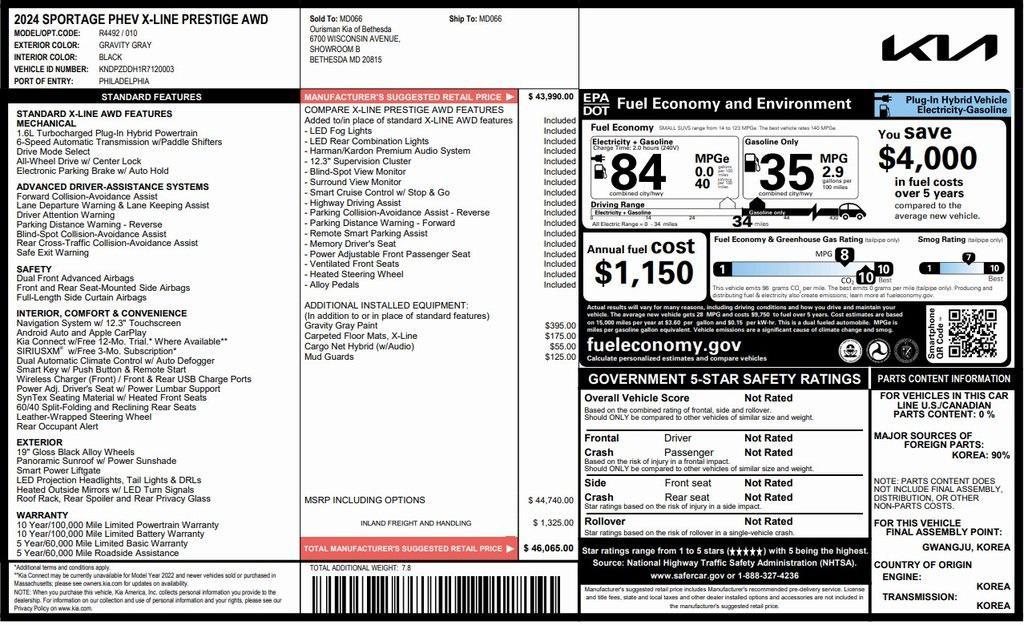 used 2024 Kia Sportage car, priced at $27,675