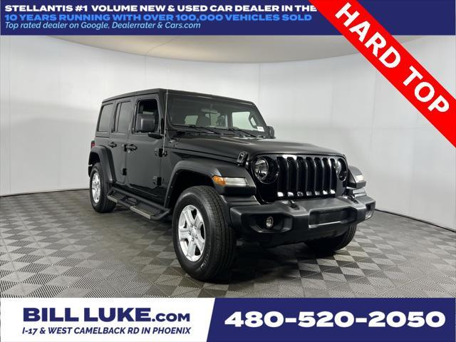used 2022 Jeep Wrangler Unlimited car, priced at $31,573