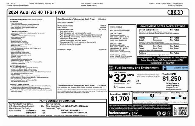 used 2024 Audi A3 car, priced at $28,175