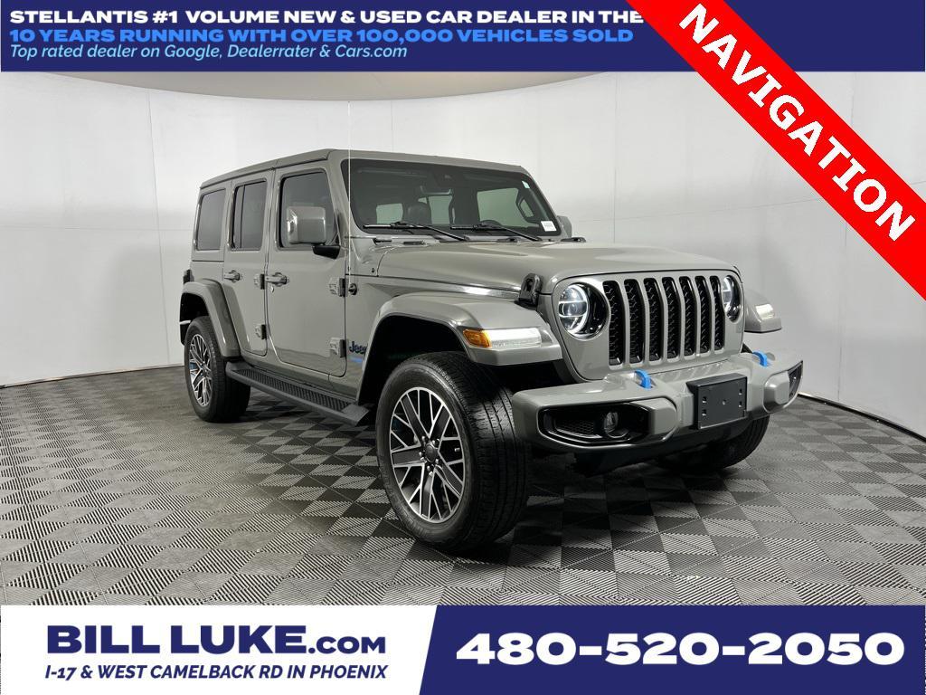 used 2022 Jeep Wrangler Unlimited 4xe car, priced at $33,573