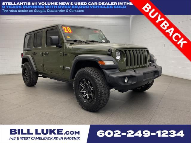 used 2020 Jeep Wrangler Unlimited car, priced at $23,975