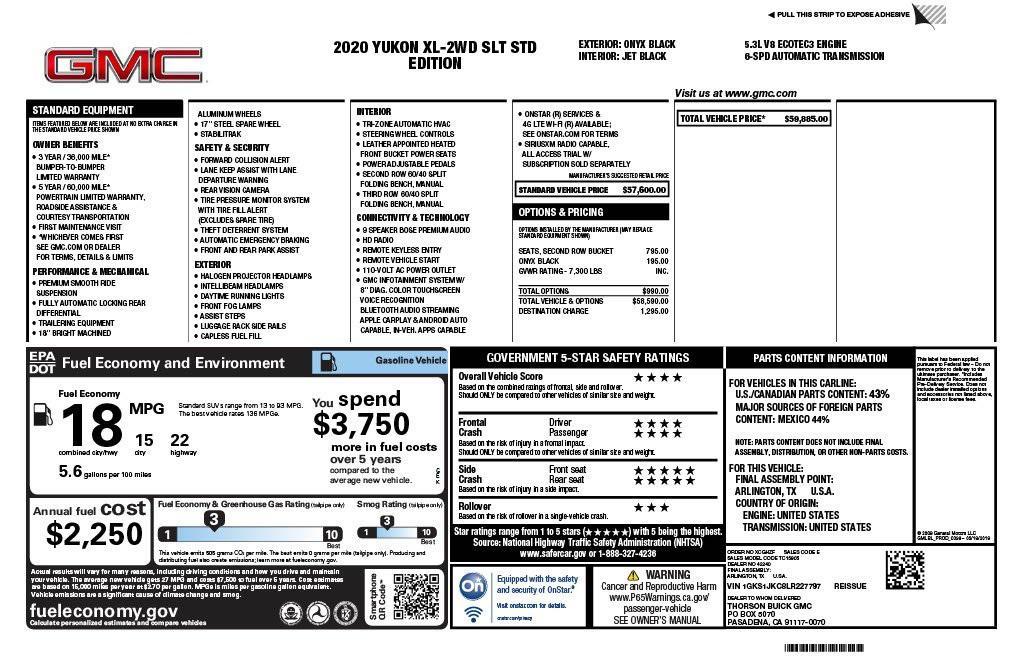 used 2020 GMC Yukon XL car, priced at $28,673