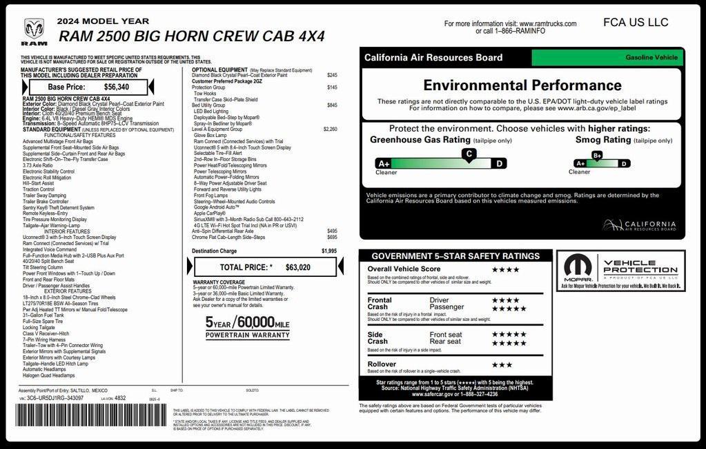 used 2024 Ram 2500 car, priced at $36,973