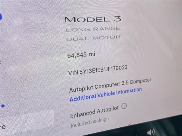 used 2018 Tesla Model 3 car, priced at $22,973