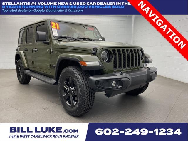 used 2021 Jeep Wrangler Unlimited car, priced at $38,973