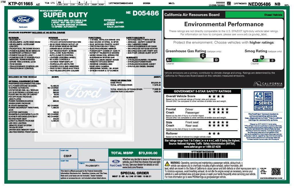 used 2022 Ford F-250 car, priced at $66,973