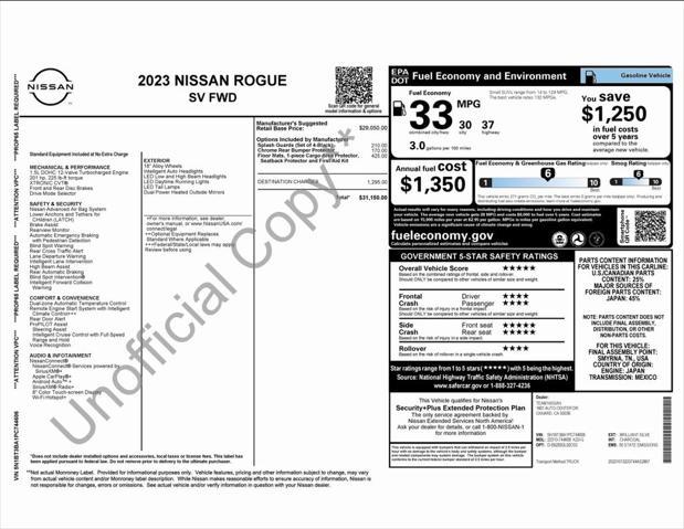 used 2023 Nissan Rogue car, priced at $20,775
