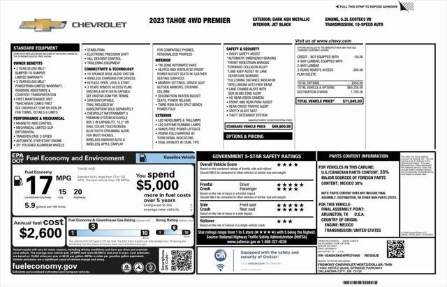 used 2023 Chevrolet Tahoe car, priced at $57,573