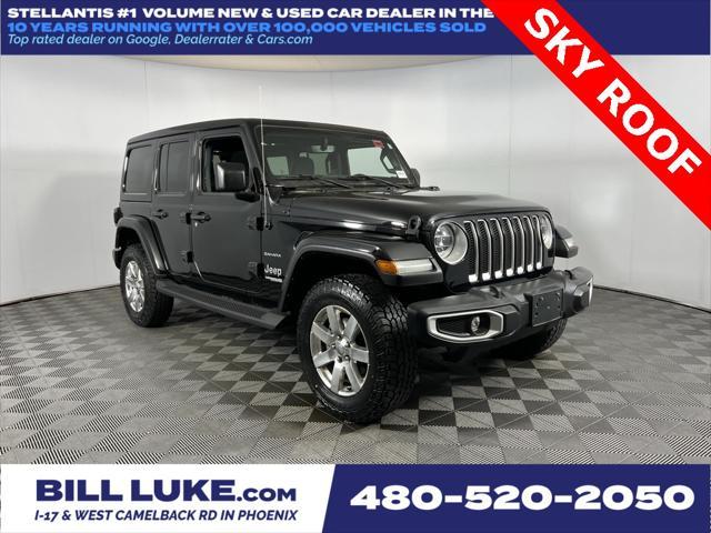 used 2022 Jeep Wrangler Unlimited car, priced at $33,573