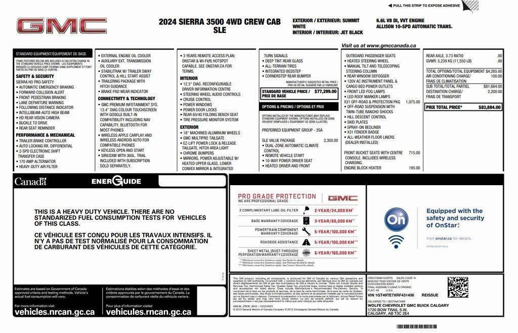 used 2024 GMC Sierra 3500 car, priced at $50,973