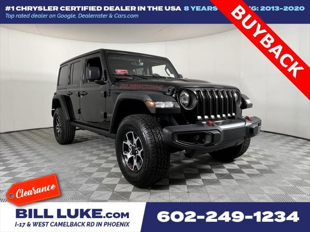 used 2022 Jeep Wrangler Unlimited car, priced at $38,375