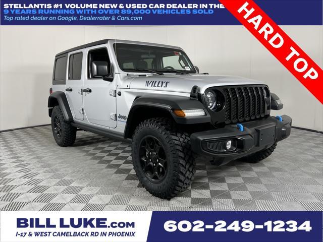 used 2023 Jeep Wrangler 4xe car, priced at $33,373