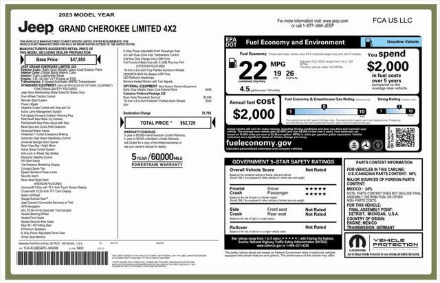 used 2023 Jeep Grand Cherokee car, priced at $31,575