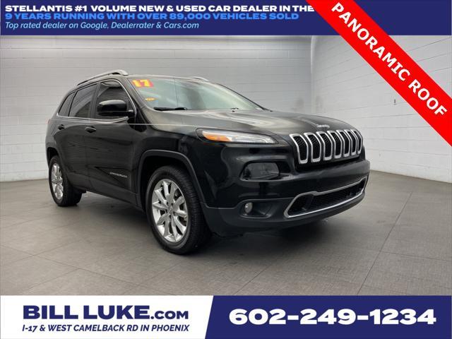 used 2017 Jeep Cherokee car, priced at $12,573