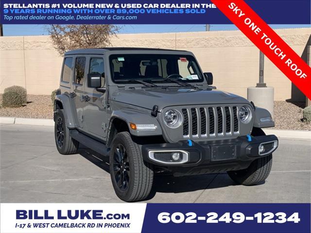 used 2022 Jeep Wrangler Unlimited 4xe car, priced at $31,973