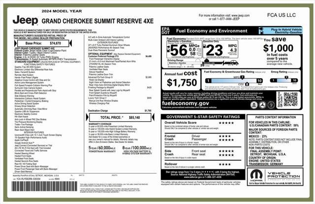 used 2024 Jeep Grand Cherokee 4xe car, priced at $50,973