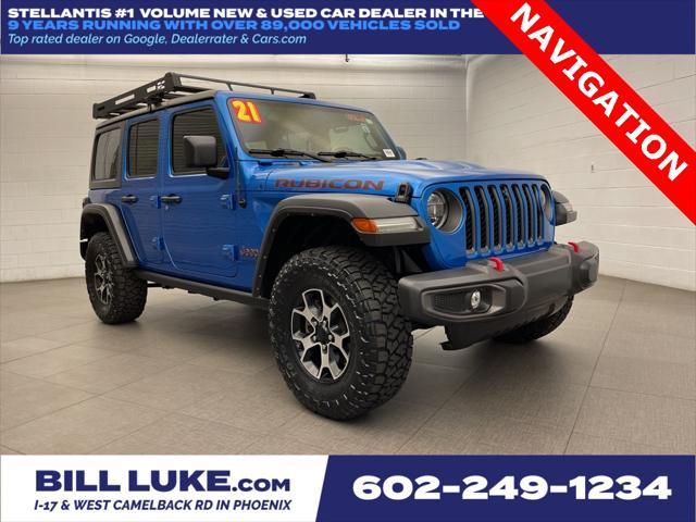 used 2021 Jeep Wrangler Unlimited car, priced at $40,273