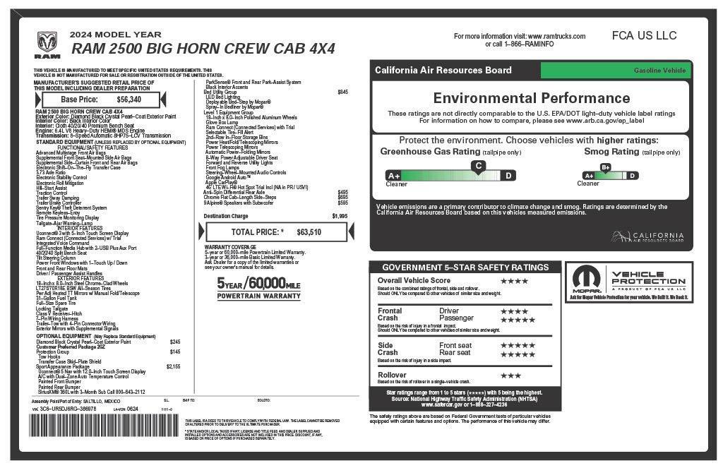 used 2024 Ram 2500 car, priced at $39,973